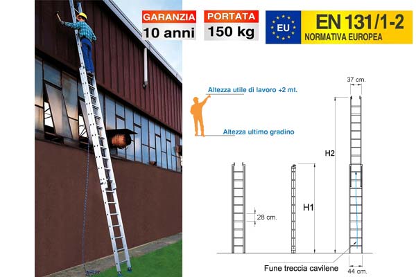 Scala a sfilo professionale